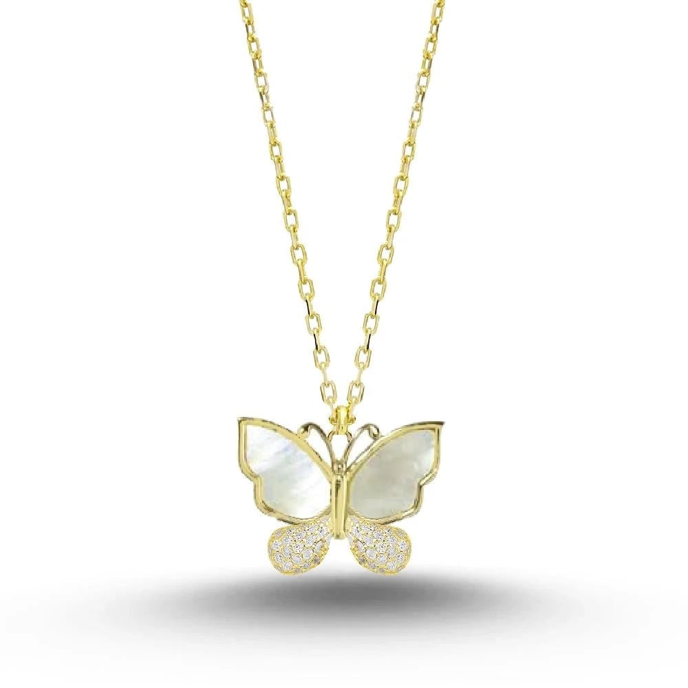 Golden Butterfly Kolye